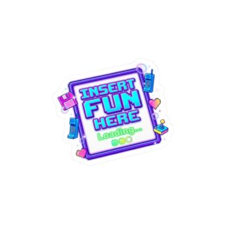 Insert Fun Here sticker | Y2K retro tech, pixel popup nostalgia