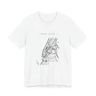 new york city map tee | minimalist city map apparel | nostalgic city tee