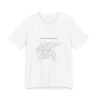 philadelphia grid t shirt | minimalist city map apparel | nostalgic city tee