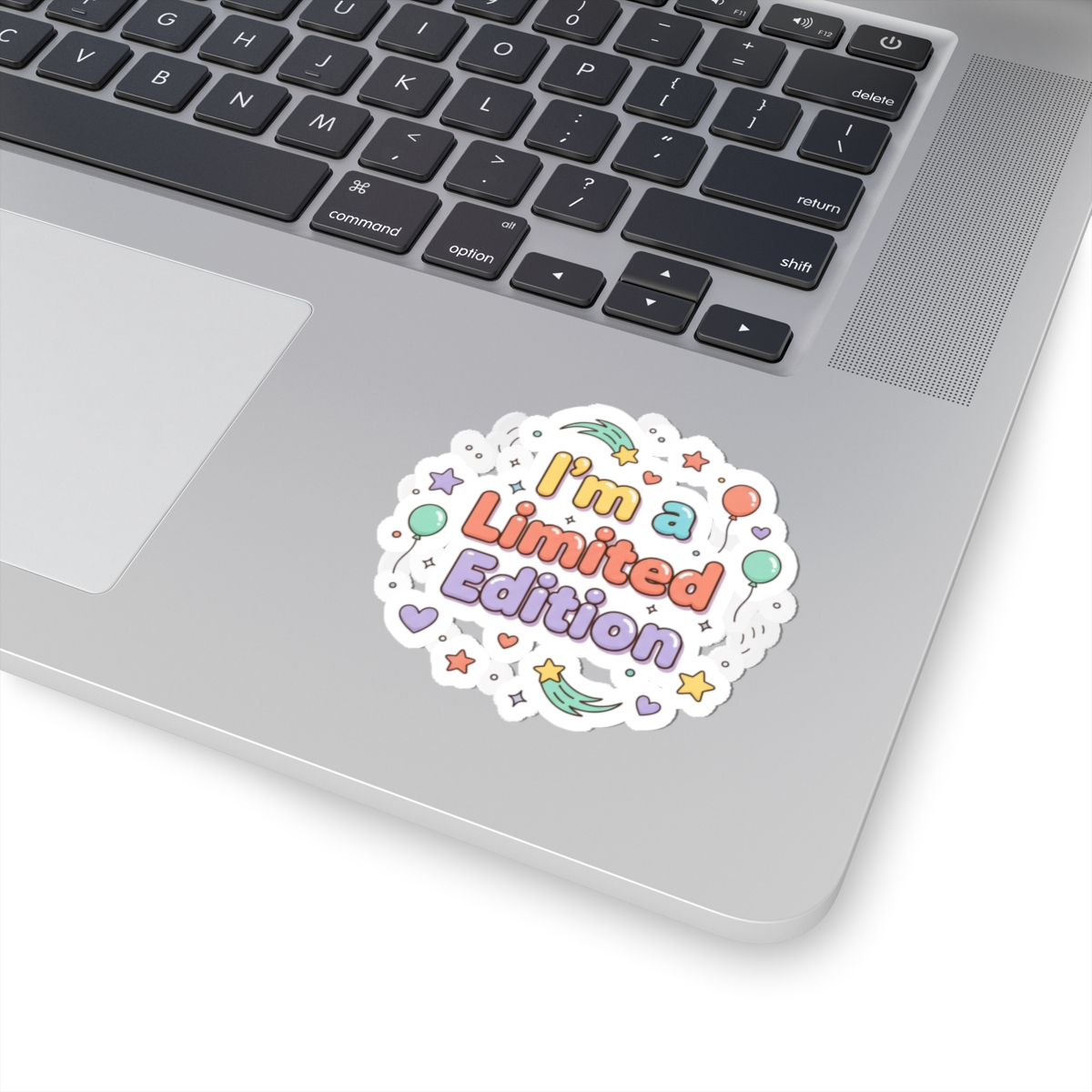 i'm a limited edition kiss cut sticker | low stakes humor, retro bubbly i'm a limited edition kiss cut sticker | low stakes humor, retro bubbly