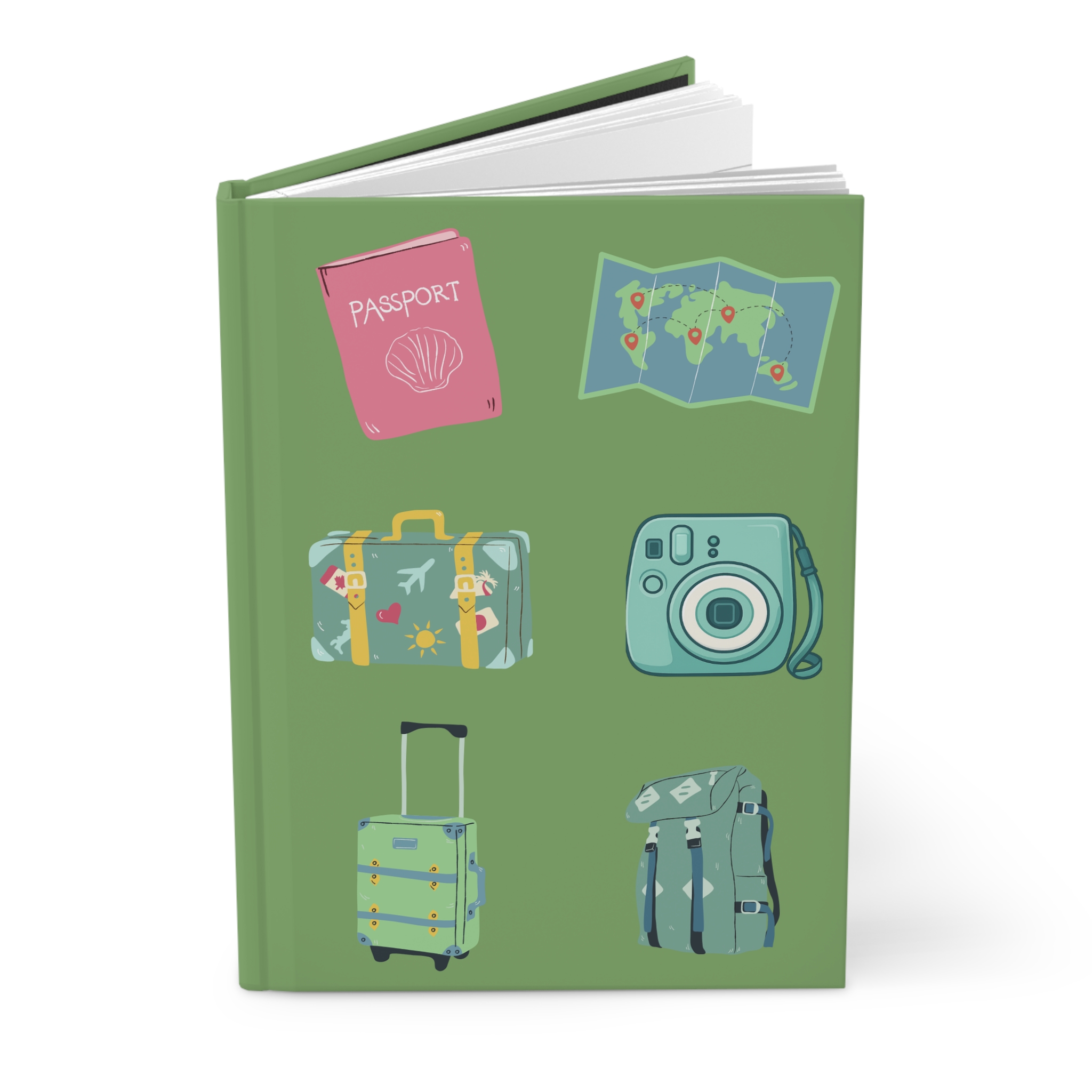 travel icons journal | hardcover notebook travel icons journal | hardcover notebook