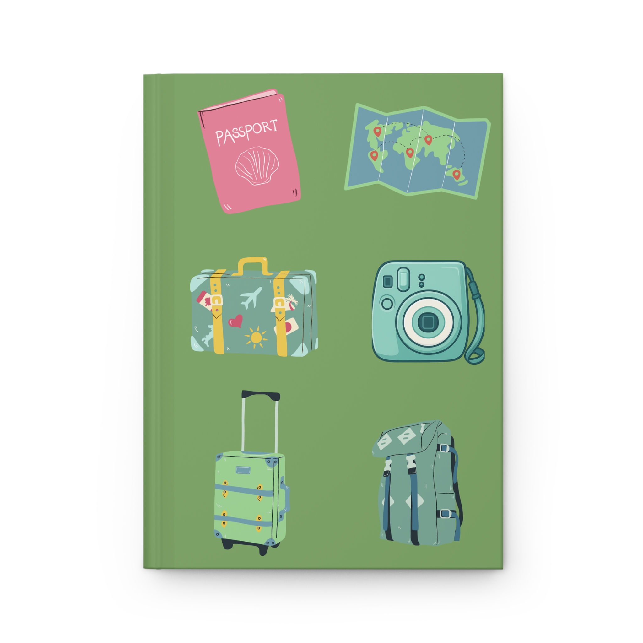 travel icons journal | hardcover notebook travel icons journal | hardcover notebook