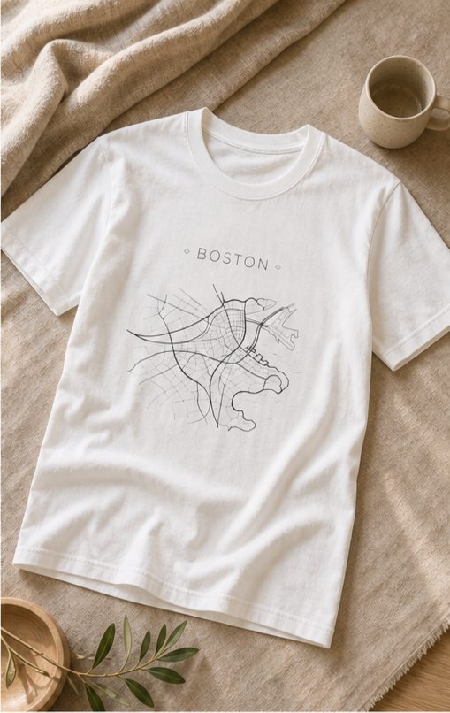 boston city map tshirt style match 04 top right boston city map tshirt style match 04 top right