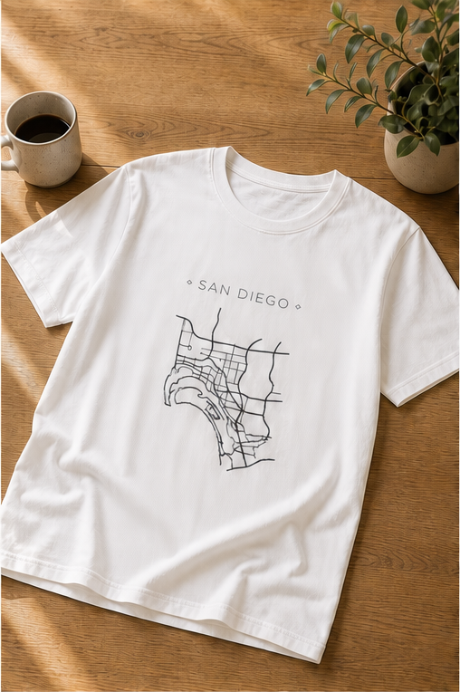san diego city map tshirt style match 04 top left san diego city map tshirt style match 04 top left